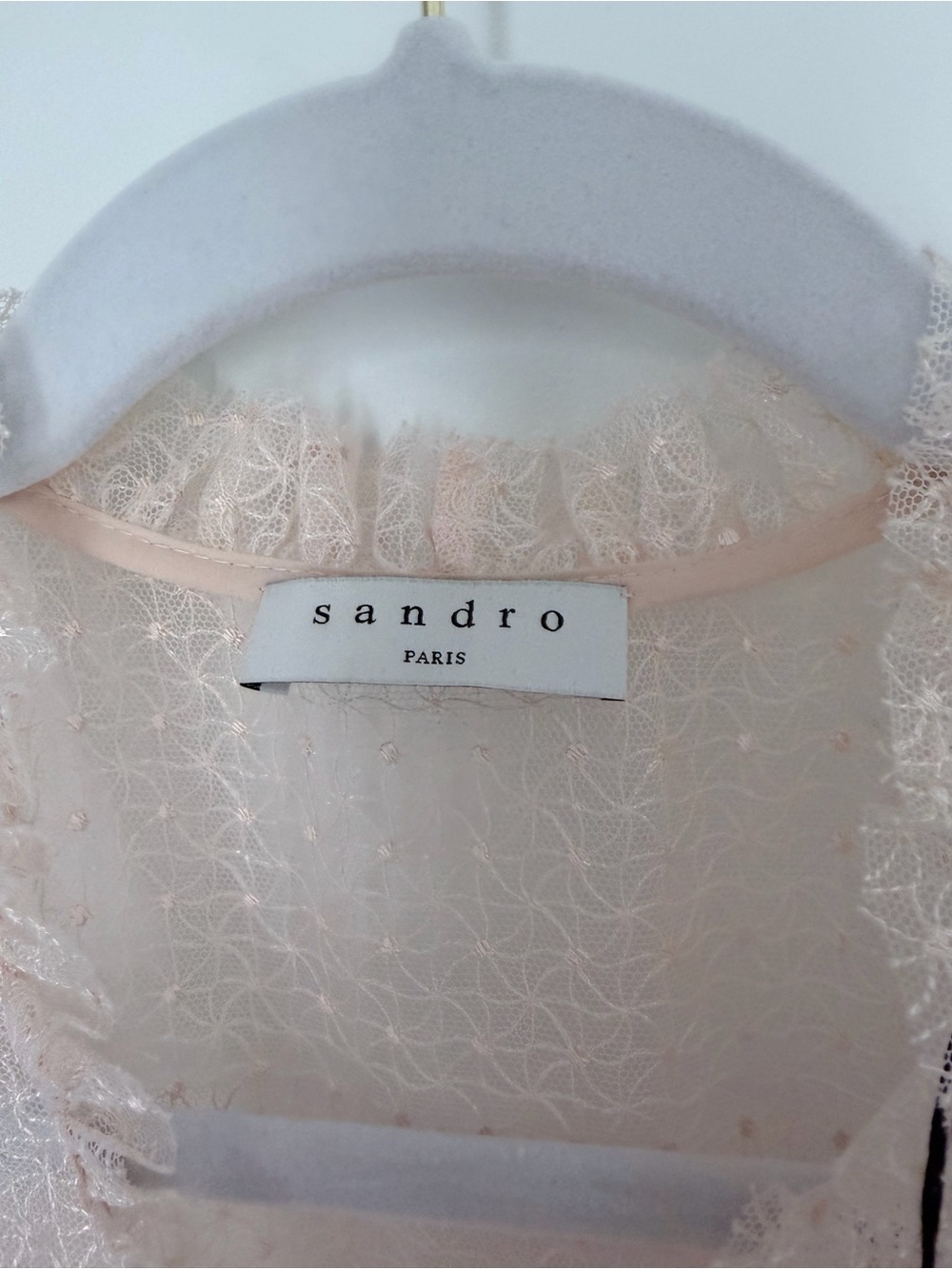 Sandro Cassie Lace Midi Dress - Picture 2 of 9